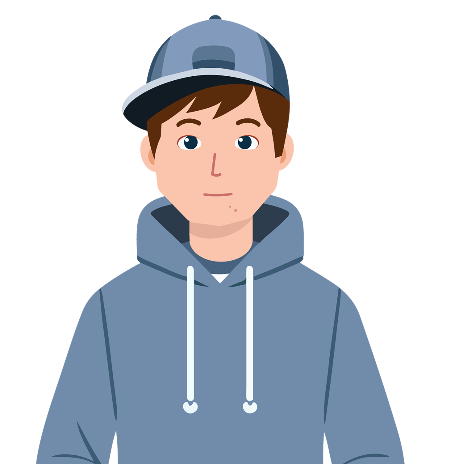 The character Alex showing a neutral face expression